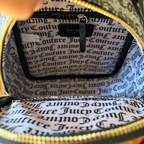 NWT Juicy Couture Rosie Mini Backpack Black - Picture 7 of 9